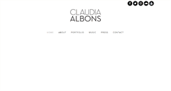 Desktop Screenshot of claudiaalbons.com