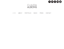 Tablet Screenshot of claudiaalbons.com